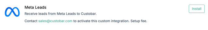 Meta Leads Ads install