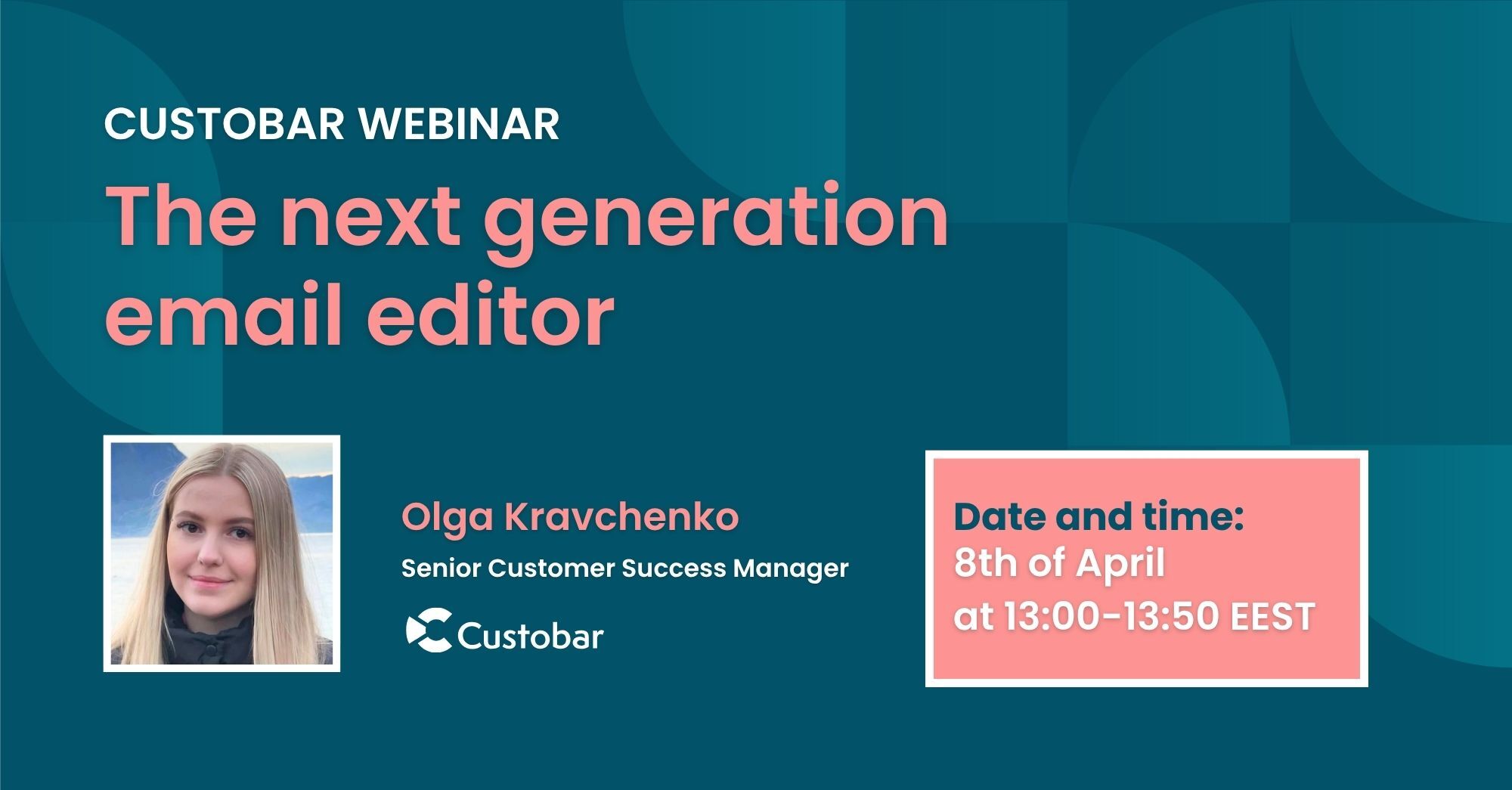 Custobar webinaari – The next generation email editor-3