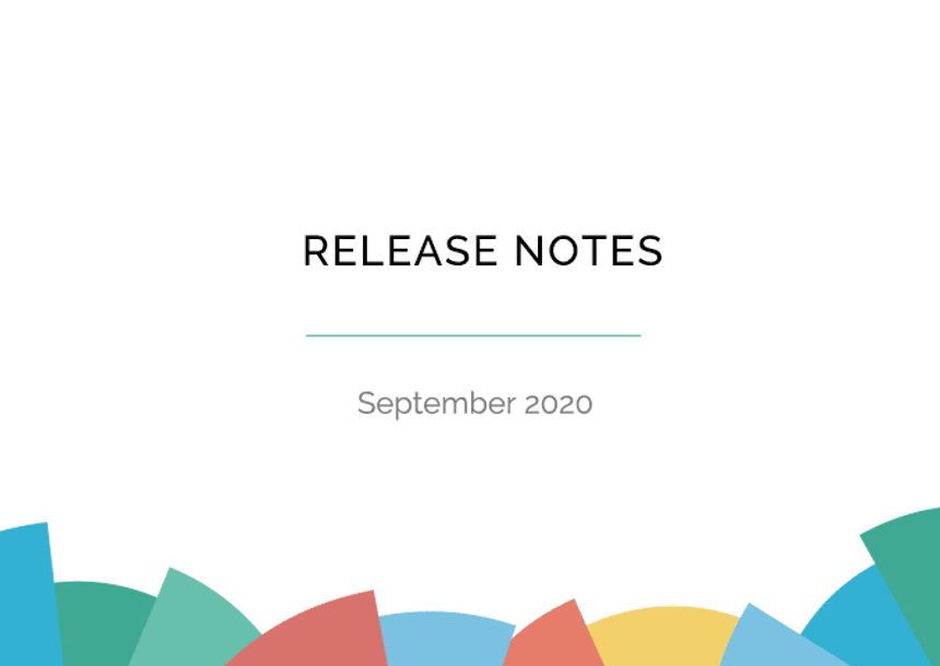 Release Notes August 2020