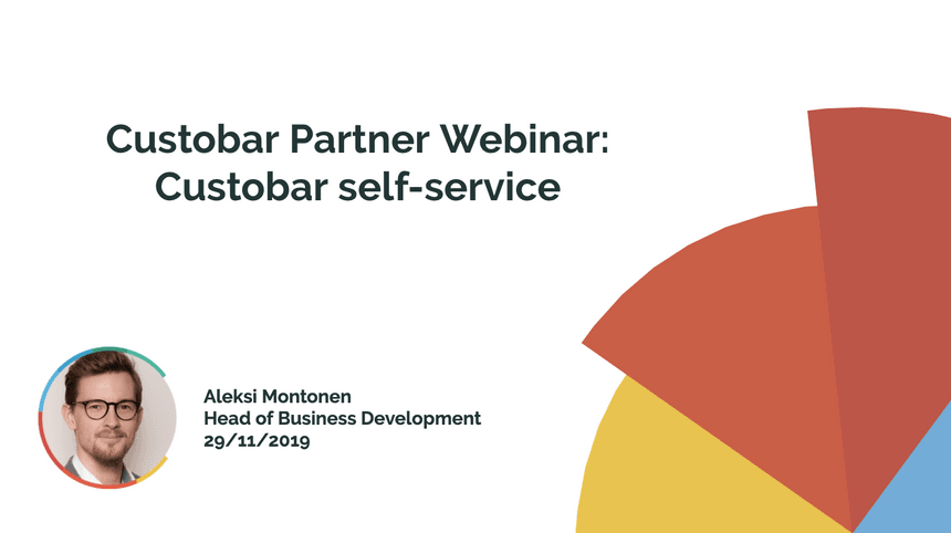 Custobar Self-service - Partner webinar recording