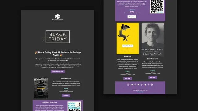 Stand out on Black Friday with Custobar's email template designer